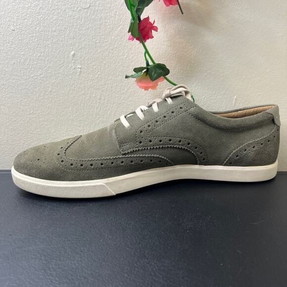 Cole Haan Men’s Suede Wingtip Sneakers Gray Casual Lace Up Shoes ? main image 8